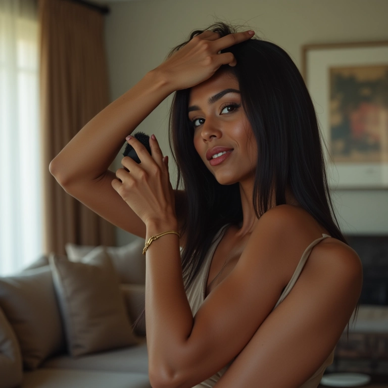 Finalizando long bob com pomada para um look despojado.