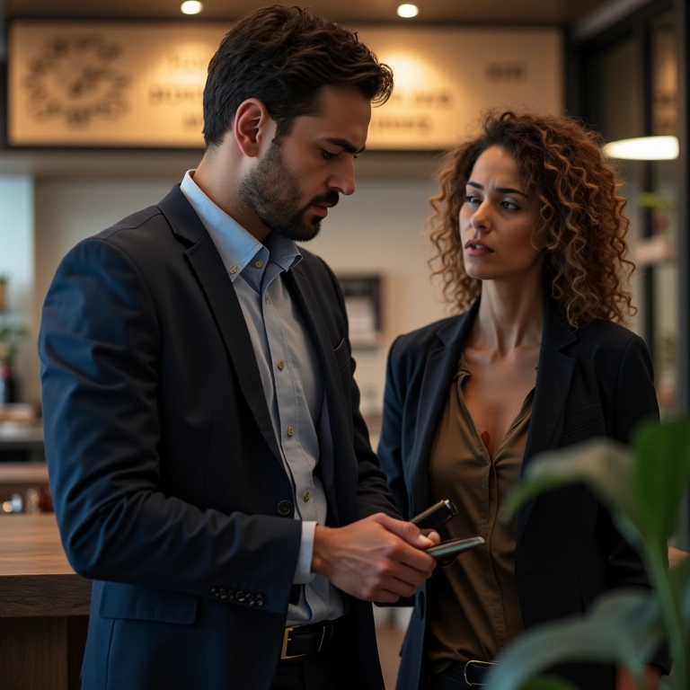 Fiscalização em um pequeno negócio, representando as consequências da falta de alvará.