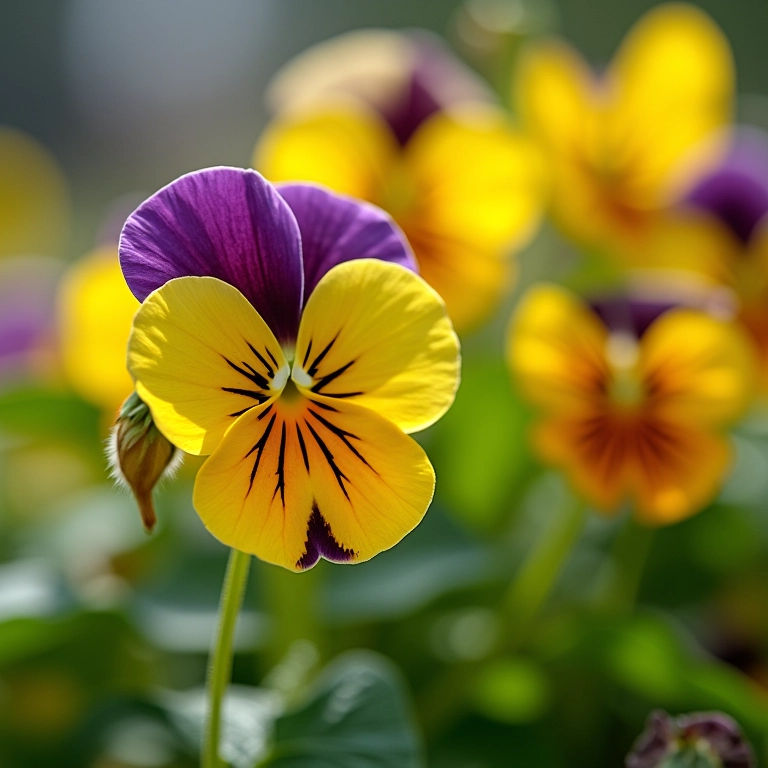 Flores comestíveis em horta de apartamento.
