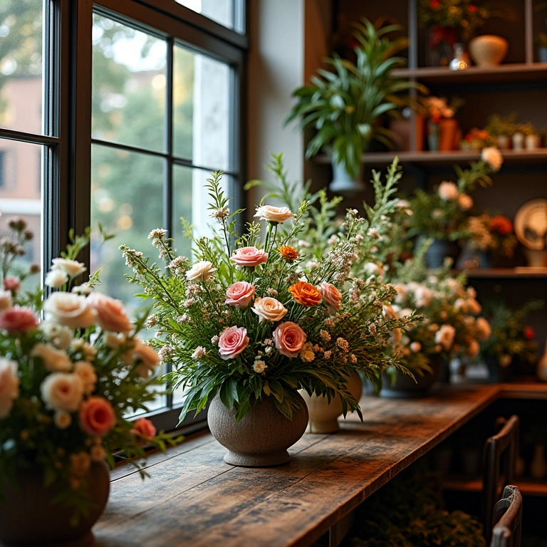 Floricultura especializada em flores para velório.