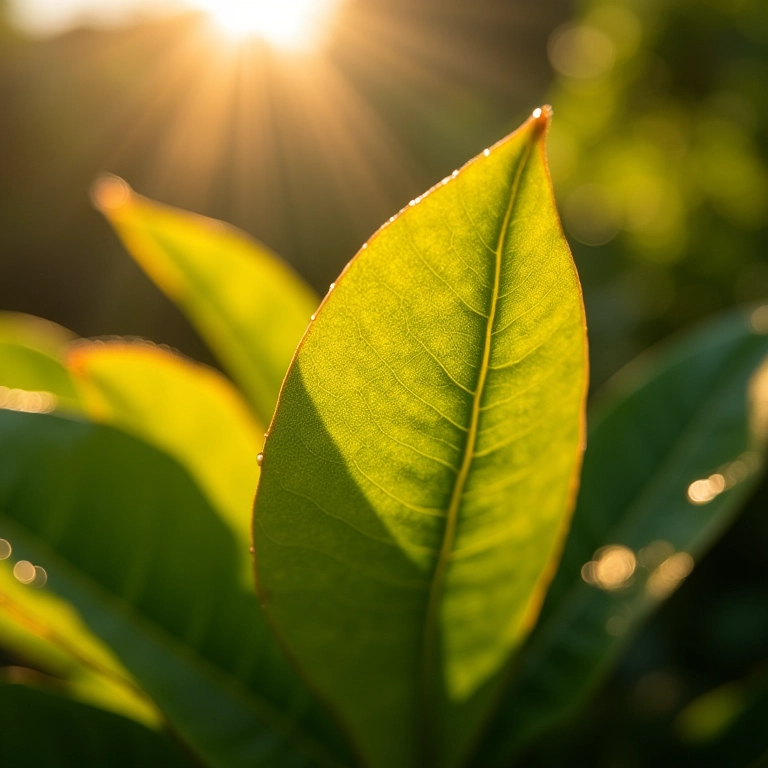 Folhas de couve-manteiga com gotas de orvalho.