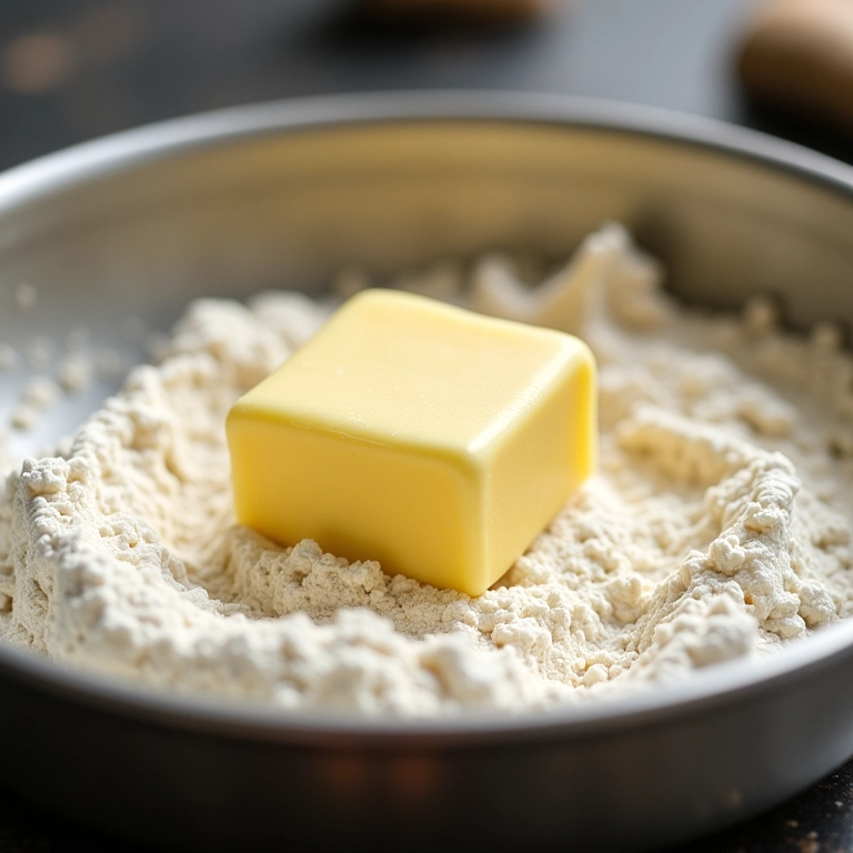 Forma untada para a torta não grudar.