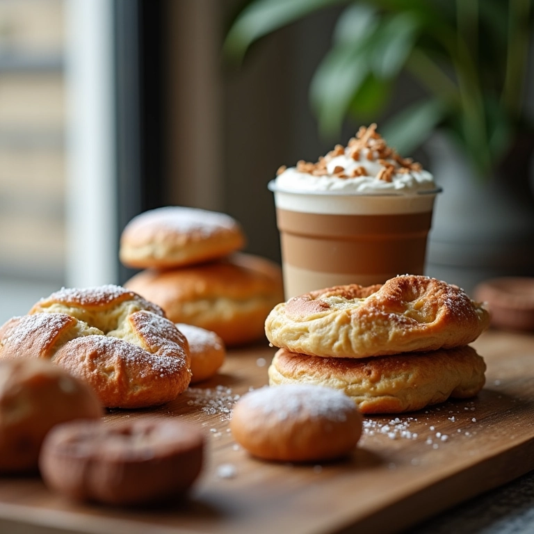 Formulário de contato de café local em anúncio do Facebook.