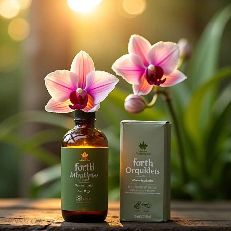 Forth Orquídeas Manutenção perto de orquídea saudável.