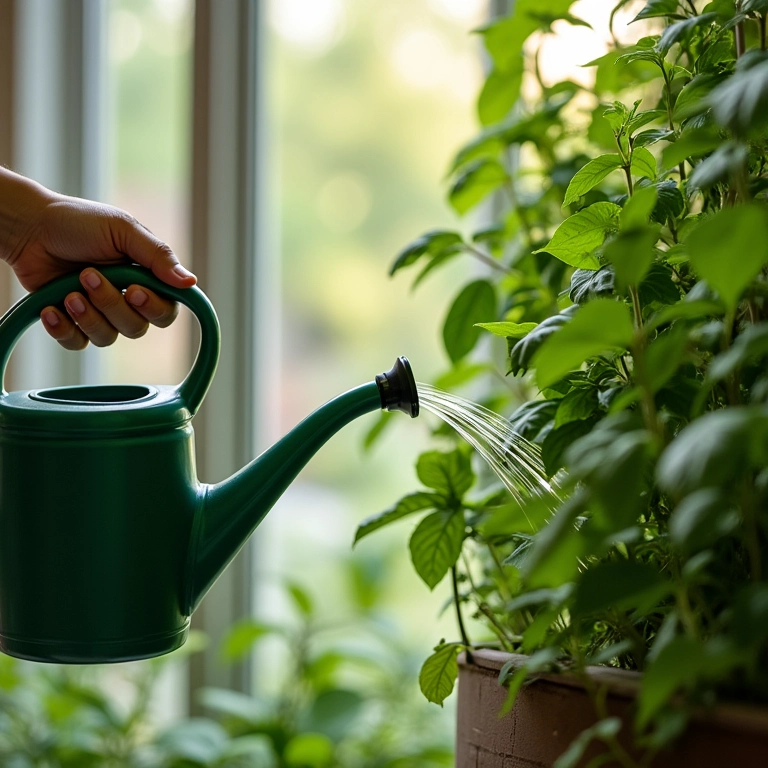 Frequência para regar jardim vertical.