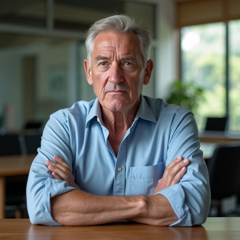 Fundador da empresa resistente ao processo de sucessão familiar.