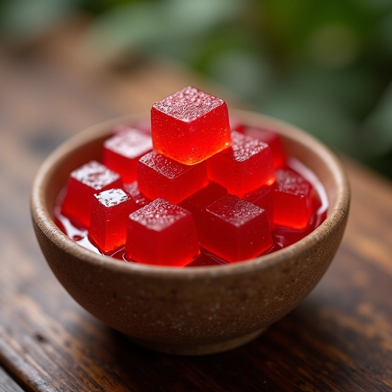 Geleia de abóbora com coco servida em uma tigela rústica.