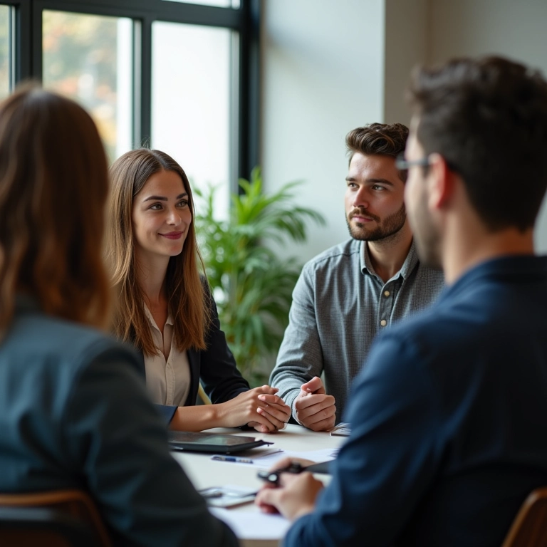 Gerente mostrando empatia ao ouvir feedback.