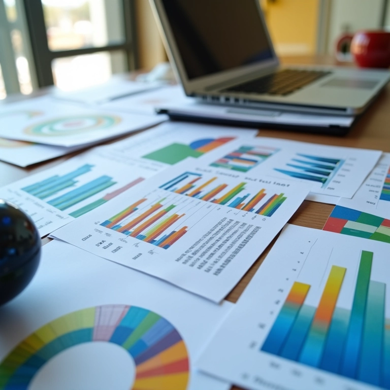 Gráficos coloridos exibem diferentes métodos de precificação.
