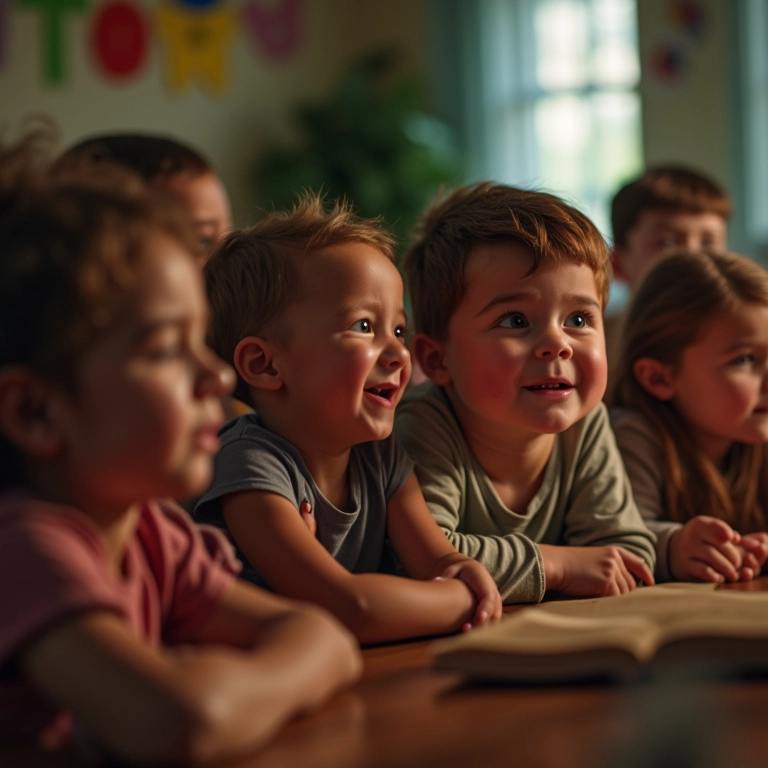Grupo de amigos reagindo emocionalmente a um vídeo.