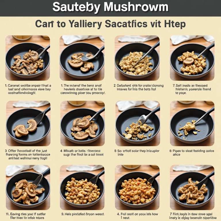 Guia passo a passo para cogumelos salteados perfeitos.