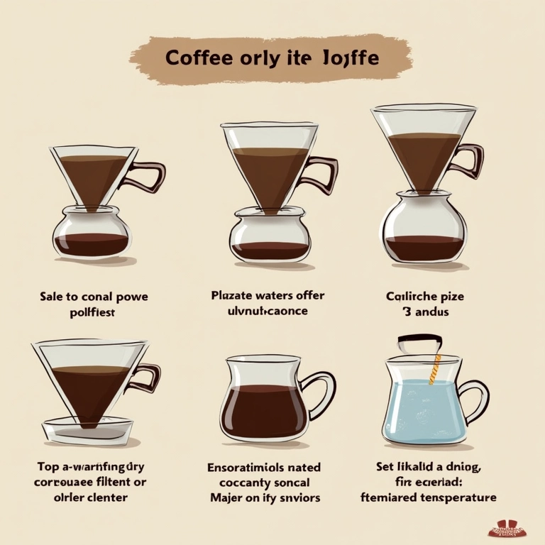 Guia passo a passo para preparar café especial com método pour-over.