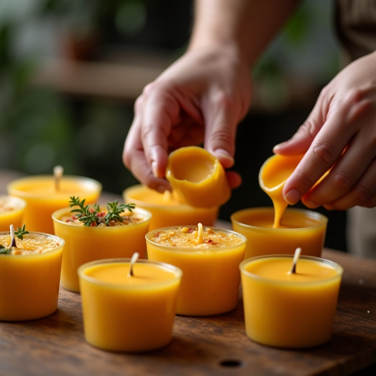 Guia prático para criar velas artesanais com ervas do jardim.