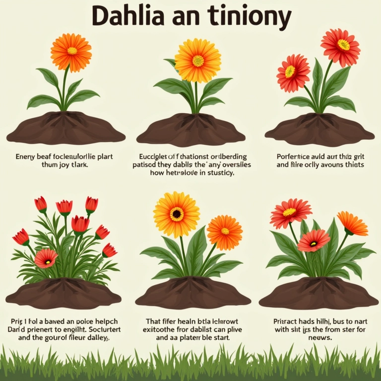Guia prático passo a passo para plantar dálias.