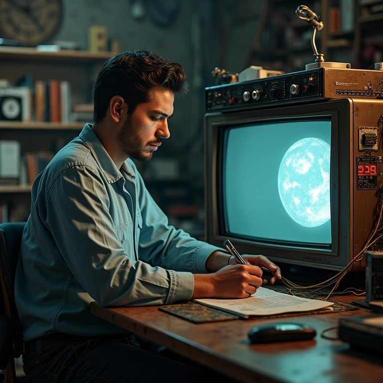 Guillermo González Camarena inventando a TV em cores.