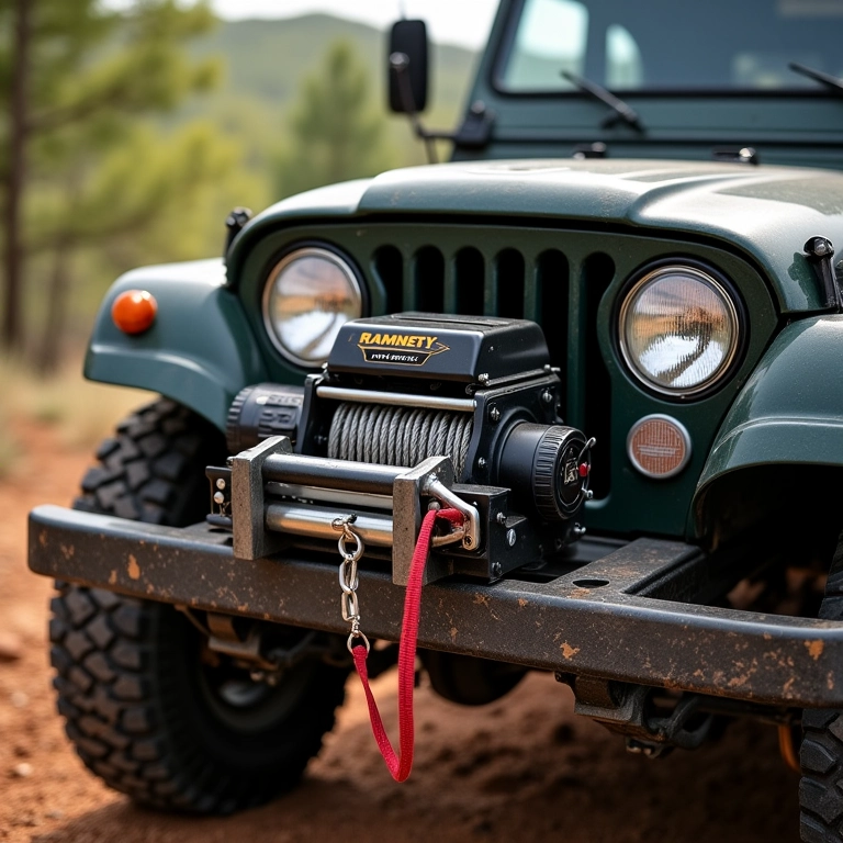 Guincho Ramsey em ação off-road.