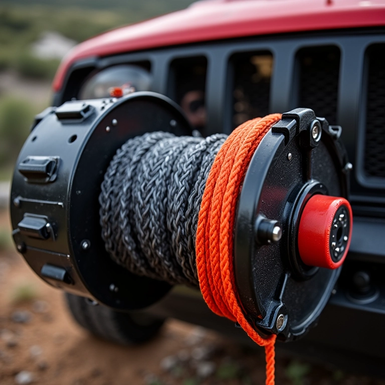 Guincho recolhendo cabo rapidamente.