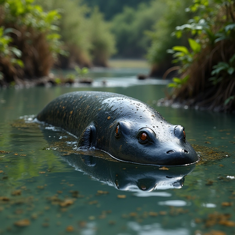 Habitat natural da salamandra gigante chinesa.