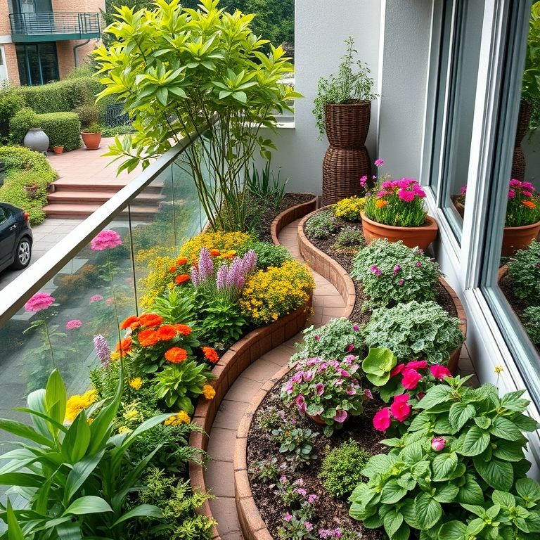 Horta em zigue-zague com estética atraente.