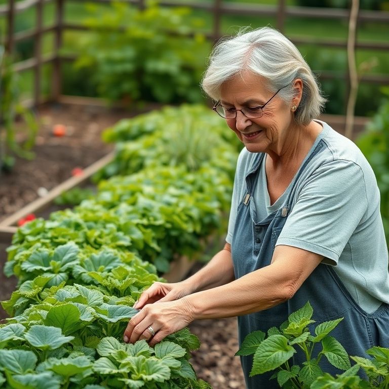 Horta em zigue-zague para sustentabilidade e economia.