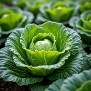 Proteja Seu Repolho Com o Plantio Consorciado Horta orgânica com repolhos e plantas companheiras.