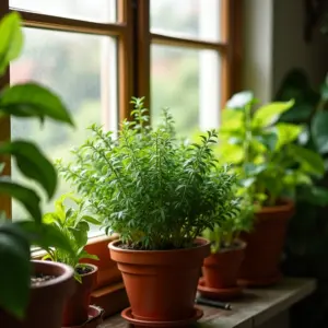 Horta Em Apartamento Com Pouco Sol Da Manhã Adaptações Necessárias Horta vibrante em varanda de apartamento com plantas saudáveis.