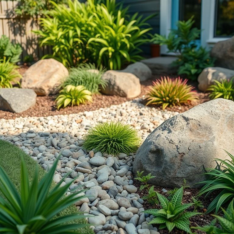 Ideias de paisagismo criativo para um jardim pequeno na frente da casa.