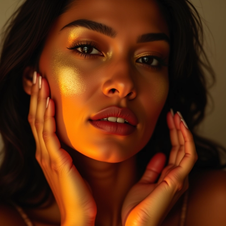 Iluminador para um brilho natural e sofisticado.