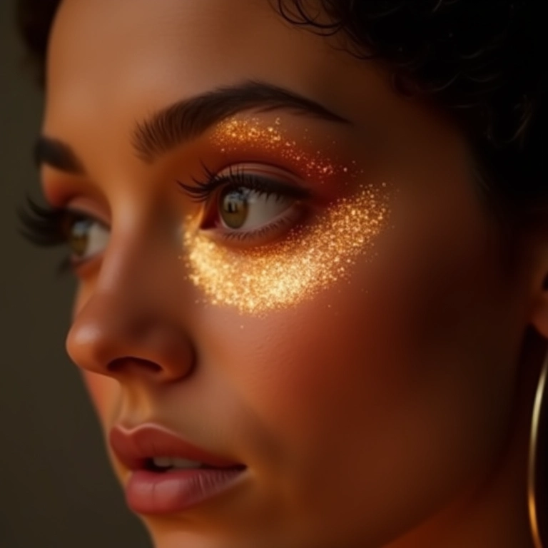 Iluminando o canto interno dos olhos na maquiagem fox eyes.