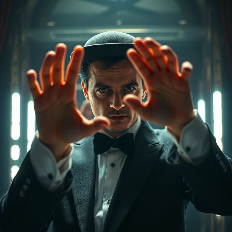 Ilusões de ótica com espelhos mágicos.