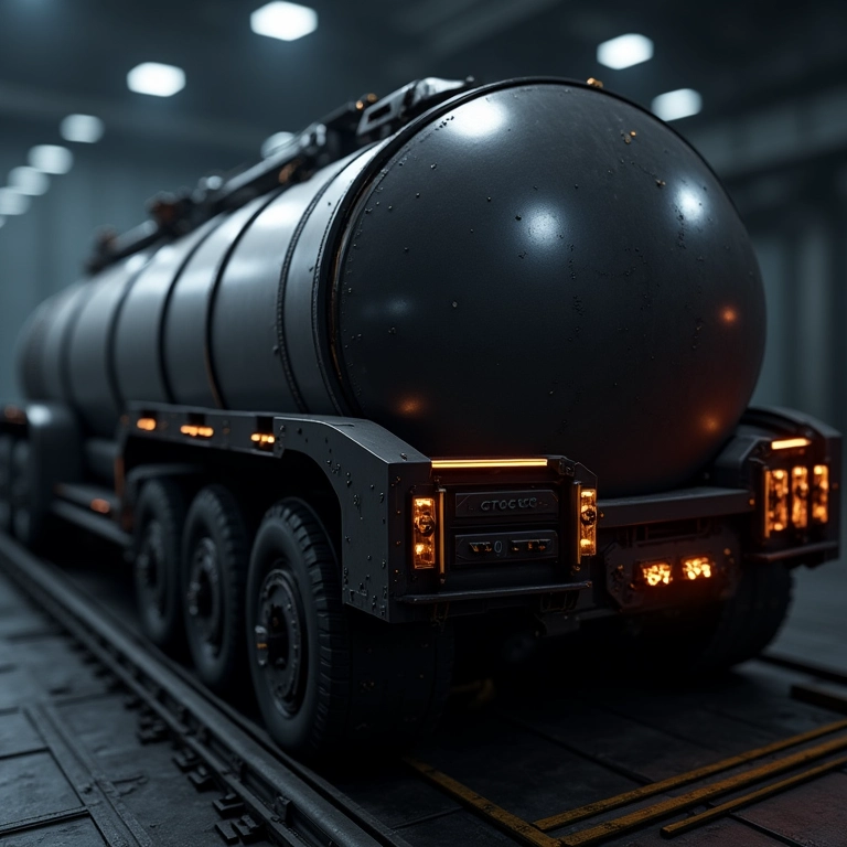 Ilustração digital de um cilindro de GNV seguro, resistente a explosões.