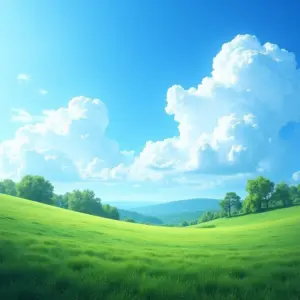 Ilustração do ciclo da água com evaporação, condensação, precipitação e coleta em uma paisagem vibrante.