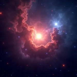 Nebulosa: O Berçário das Estrelas Explicado Para Você Imagem vibrante de uma nebulosa em formação estelar.