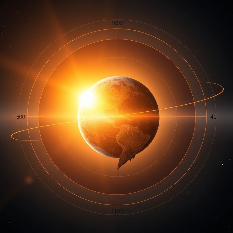 Inclinação axial da Terra e sua órbita ao redor do sol.