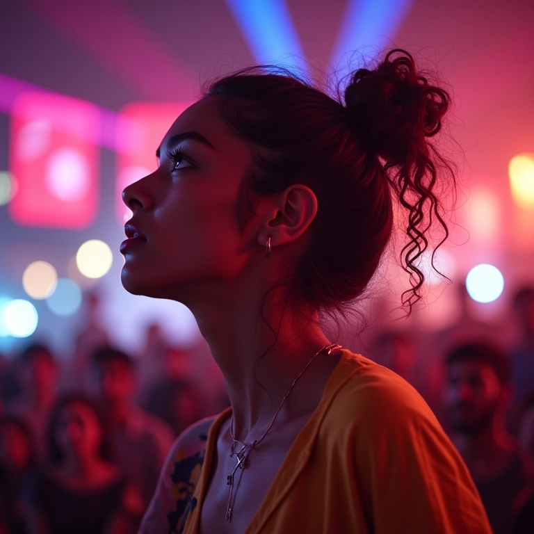 Influenciador brasileiro criando um vídeo curto no Reels.