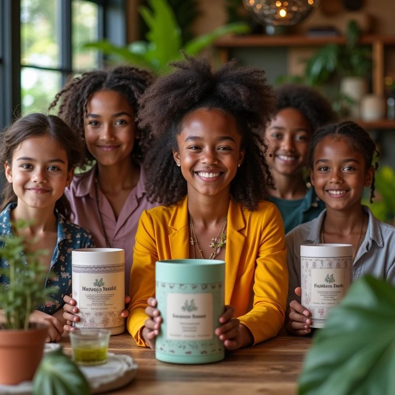 Influenciadores diversos promovendo produto, aumentando a visibilidade da marca.