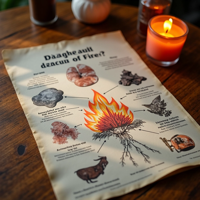 Infográfico explicativo sobre a descoberta do fogo.