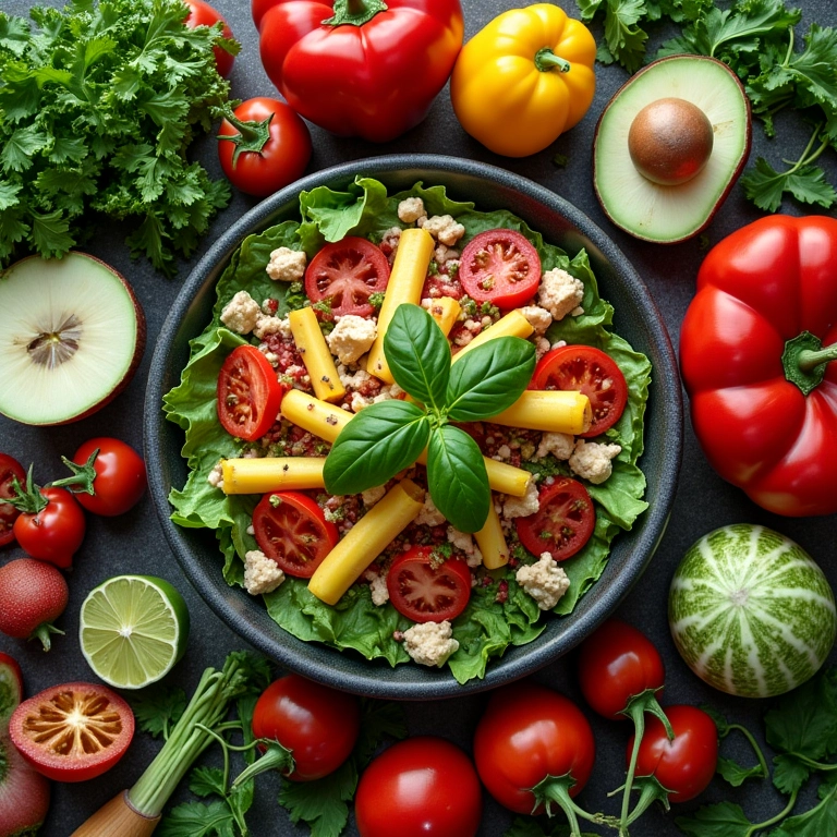 Ingredientes variados para personalizar sua salada de pote.