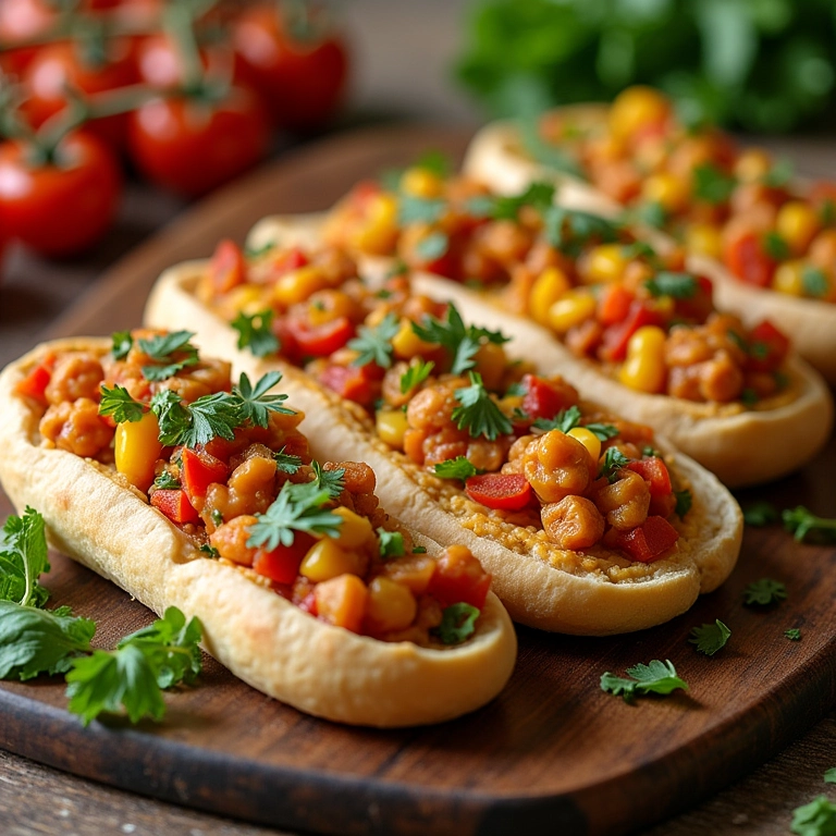 Ingredientes veganos para criar recheios para pães.