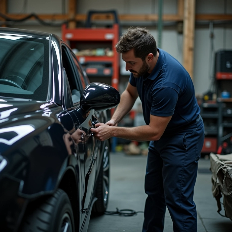 Instalação caseira de barra anti-torção.