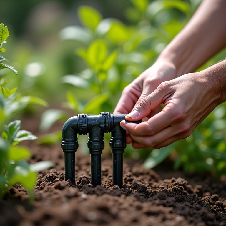 Instalando um sistema de irrigação automatizada passo a passo.
