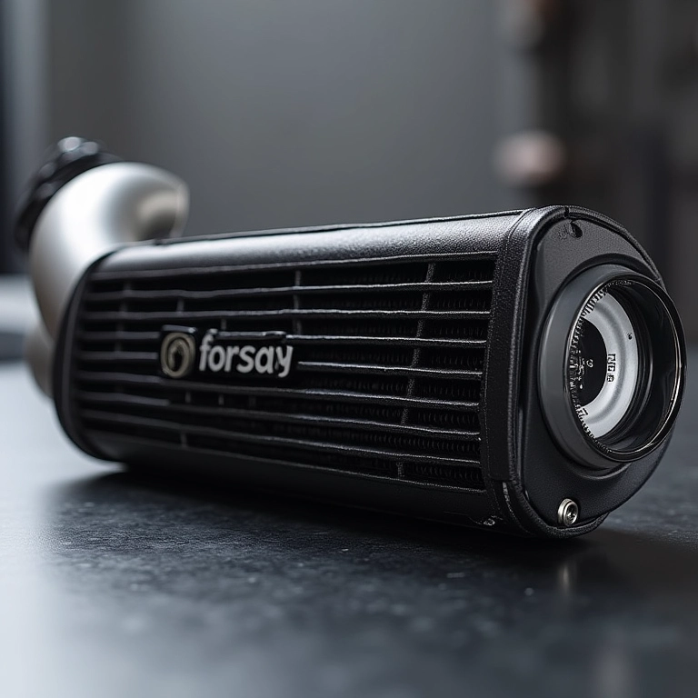 Intercooler Beep Turbo com detalhes dos materiais.