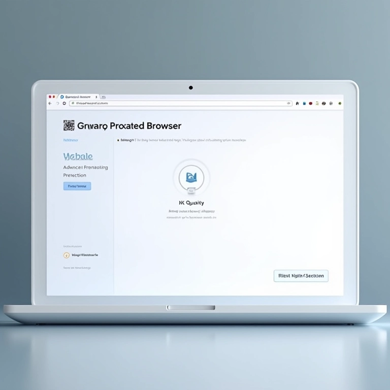 Interface de navegador focado em privacidade, com alternativas aos cookies.
