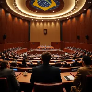 O que é Impeachment? Como Funciona o Processo no Brasil Interior do Congresso Nacional durante sessão de debate político.
