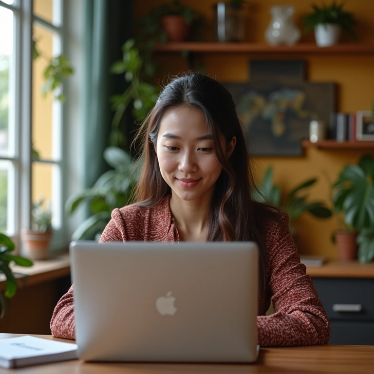 Jovem empreendedor trabalhando em casa, abrindo MEI.