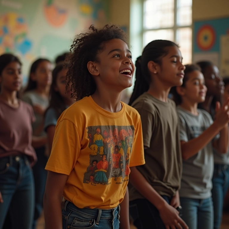 Jovens expressando questões sociais através do Funk Consciente.