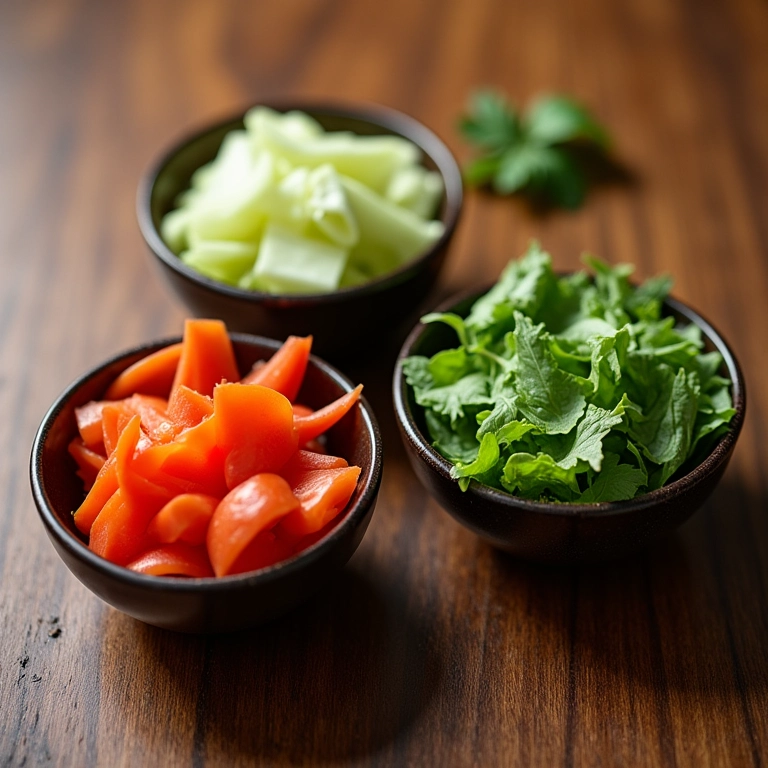 Legumes cortados em Juliana, Brunoise e Chiffonade.