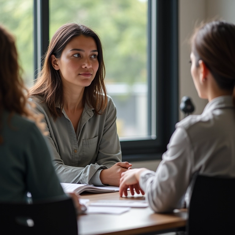 Líder oferecendo sugestões concretas para melhoria durante feedback.