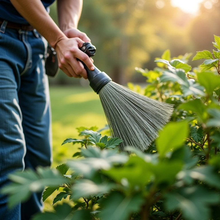 Limpando local para evitar tripes.