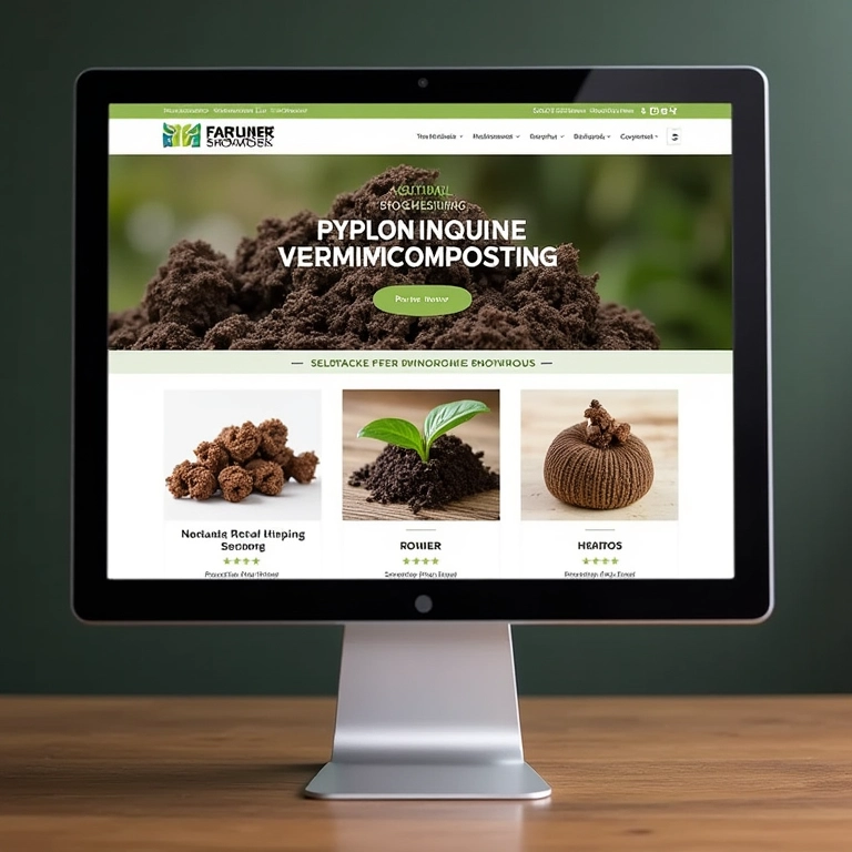 Loja online de produtos para vermicompostagem.